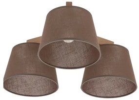 Brilagi - Prisadený luster LATTE SABIA 3xE27/15W/230V borovica/hnedá