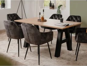 Rozkladací jedálenský stôl Granada 157x90 cm, dub artisan%