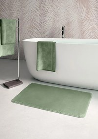 Gedy Gedy, FUZZY kúpeľňová predložka, 60x100cm, 100% polyester, protišmyk, zelená, 96FY100607
