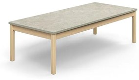 Stôl DECIBEL, 1800x800x530 mm, akustické linoleum - šedá