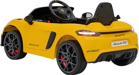 Elektrické autíčko Porsche Spyder RS 718 Lakier žlté