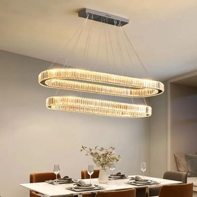 Toolight Toolight, LED stropné svietidlo 100x39 cm, 72W, APP1546-CP2, chrómová, OSW-05475