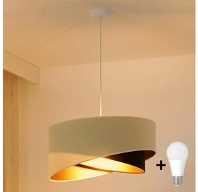 Brilagi - LED Luster na lanku LYRA 1xE27/15W/230V krémová/čierna/zlatá