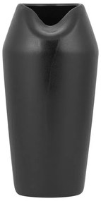 Dekoratívna kameninová váza 33 cm čierna APAMEA Beliani