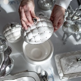 DEKORAČNÁ KERAMICKÁ MISKA ADORE 17X20 CM VZOROVANÁ