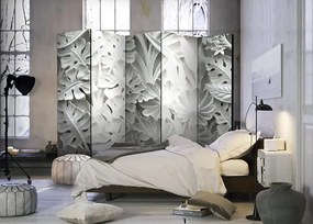 Paraván - Alabaster Garden II [Room Dividers] Veľkosť: 225x172, Verzia: Jednostranný