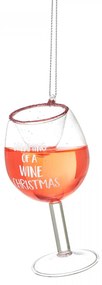 sass & belle Vianočná ozdoba Dreaming of a Wine Christmas
