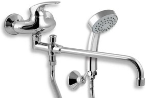 Novaservis Metalia 57, vaňová paneláková batéria 100 mm, chrómová, 57037,0