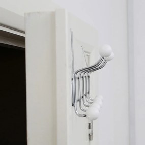 Kovový vešiak na dvere v striebornej farbe 40,5 cm Jaxen – Premier Housewares