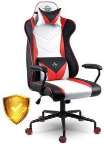 Herné kreslo Sofotel Miss Fortune 2593 - čierno-červeno-biela