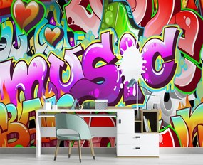 Gario Fototapeta Farebné graffiti - nápisy Materiál: Vliesová, Rozmery: 150 x 105 cm