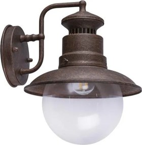 GLOBO 3272R SELLA vonkajšie nástenné svietidlo z nerezovej ocele 1xE27 60W IP44 imitácia hrdze