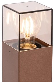 Vonkajšia lampa 70 cm hrdzavohnedá so zemným hrotom a káblovou objímkou - Denmark