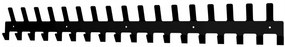 TvojRegal Nástenný vešiak na kľúče alebo oblečenie čierny 104cm