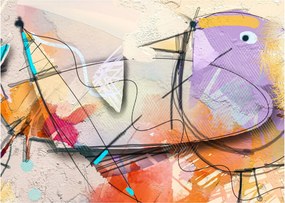 Obraz - Abstrakcia, vtáčik (70x50 cm)