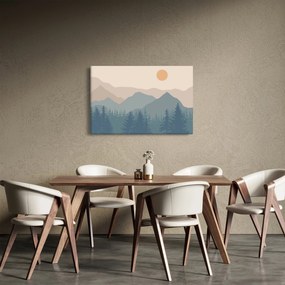 Obraz - Tyrkysové hory N⁰1 (90x60 cm)