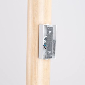 Nástenné svietidlo Lino, 1x drevené tienidlo