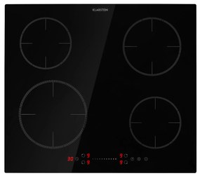 Klarstein Virtuosa EcoAdapt, indukčná varná doska, 7200 W, 4 zóny, sklo, čierna