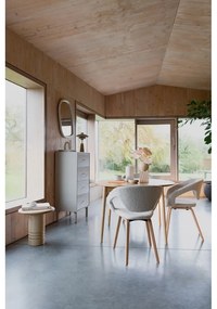 Okrúhly rozkladací jedálenský stôl s prídavnou doskou v dubovom dekore ø 120 cm Twist – Zuiver