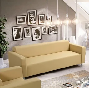 Kondela 3-sed HOMKER, ekokoža béžová