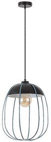 Rabalux 72024 - Luster na lanku SVENS 1xE27/60W/230V čierna/modrá