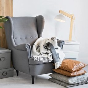 Stolná lampa OSLO 1xE27/15W/230V borovica/biela