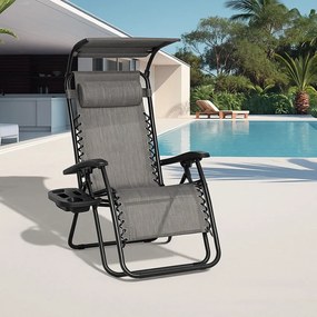 Relaxačné kreslo Avenberg PALMAS - sivá