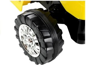 LEAN CARS Elektrický traktor s bagrom na batérie ZP1005 pre deti žltý
