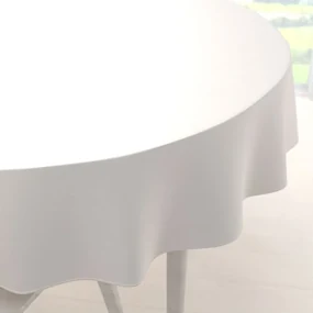 Biante Zamatový okrúhly obrus Velvet Premium SVP-024 Krémovo biely Ø 100 cm