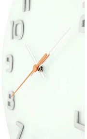 Nástenné hodiny NeXtime Classy Round biele Ø 30 cm