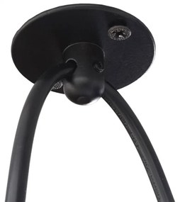 Závesné svietidlo H85 industrial, klietka 9 74197 - kov - Čierna