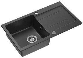 Samona - Kuchynský drez SAMONA 77x44 cm granit/čierna