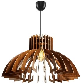 Luster na lanku 1xE27/60W/230V hnedá pr. 39 cm