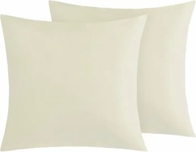Bellatex Bavlnené obliečky na vankúš, béžové, 40 ×40 cm, 2 ks, 40 x 40 cm