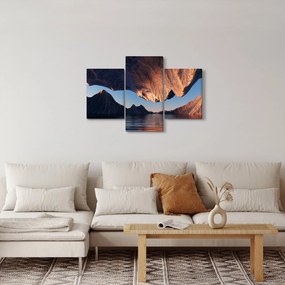 Obraz - 3D útesy (90x60 cm)