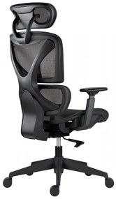 Kancelárska ergonomická stolička ESTER — sieť, čierna, nosnosť 130 kg