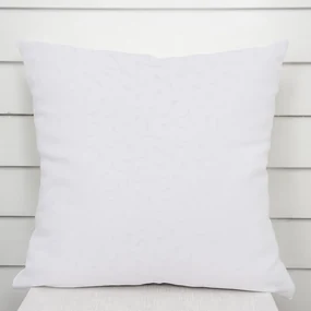 Biante Dekoračná obliečka na vankúš TF-011 Popínavé lístky - studená biela 50 x 50 cm