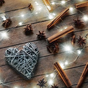 Solight vianočná reťaz strieborná, 30x mini LED, 3m, 3 x AA, studené svetlo