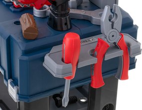 KIK Detská dielňa/stôl s náradím 65 dielov – kufrík pre malého majstra, 3+