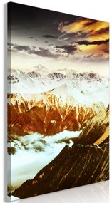 Artgeist Obraz - Copper Mountains (1 Part) Vertical Veľkosť: 20x30, Verzia: Na talianskom plátne