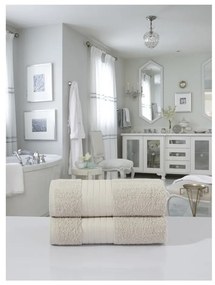 Béžové froté bavlnené osušky v súprave 2 ks 70x140 cm – Good Morning