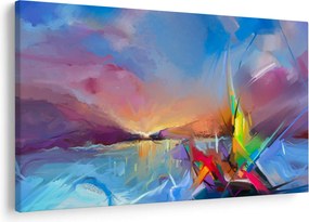 Obraz - Západ slnka (90x60 cm)