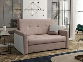 Rozkladacia pohovka Carivia Mel II (ružová + sivá) (s úl. priestorom). Vlastná spoľahlivá doprava až k Vám domov. 1122001