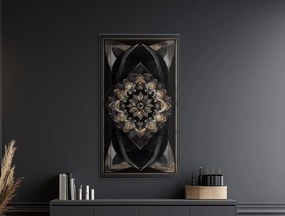 drevko |  Dizajnová mandala Zlatý kód  80 x 45 cm