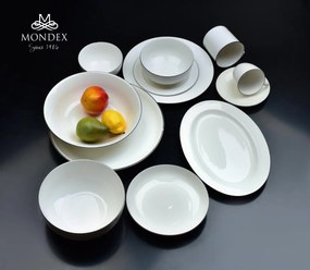 Porcelánový tanier SIMPLE oválny biely