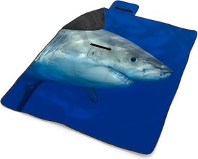 Sablio Plážová deka Žralok: 200x140 cm