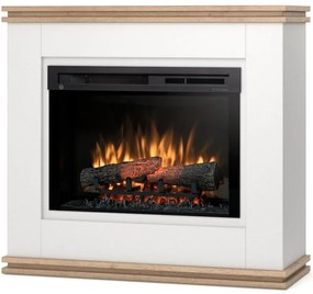 Elektrický krb Vena 26 biely/dub
