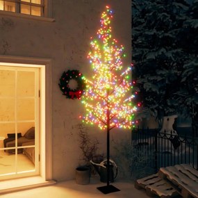 Vianočný stromček 600 LED diód farebné svetlo čerešňový kvet 300 cm 328669
