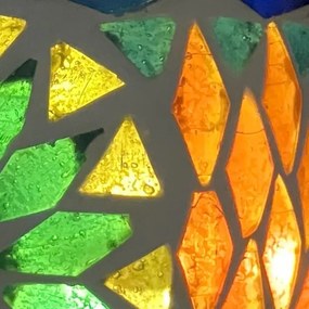 Turkish LED lamp mosaic - candle holder Citrine KEG LIVELY