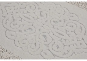 SADA 2x Kúpeľňová predložka PIANTE 60/100 cm biela